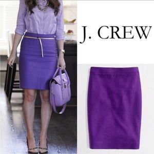 J Crew The Pencil Skirt Wool Size 8